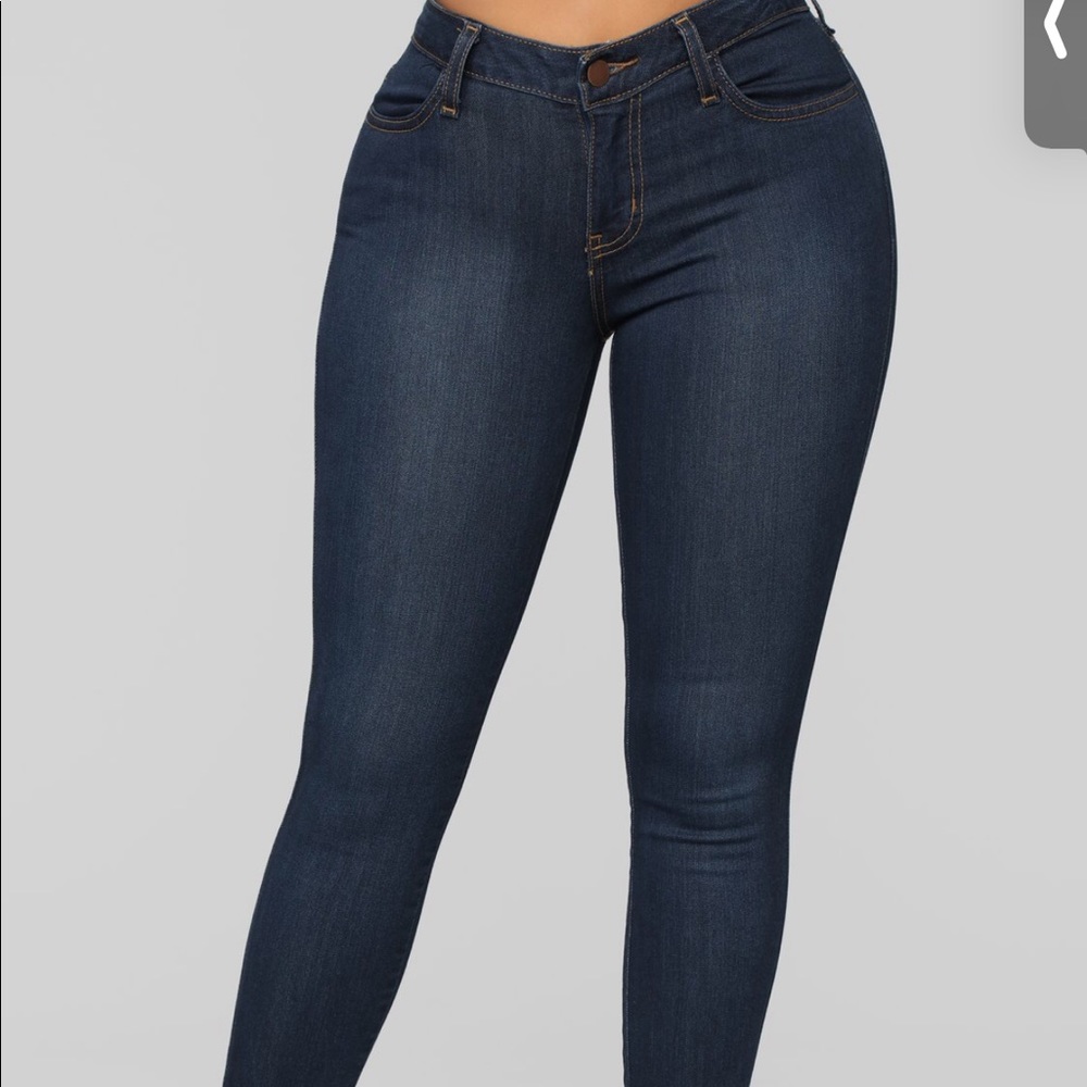 Dark blue fashion nova jeans. Size 9. $15
